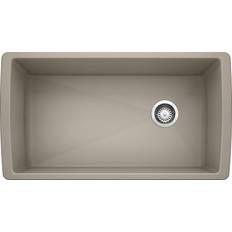 White Kitchen Sinks Blanco 441765 DIAMOND Silgranit Super Single Bowl Undermount: