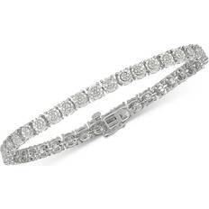 Diamond Bracelets Macy's Tennis Bracelet - Silver/Transparent