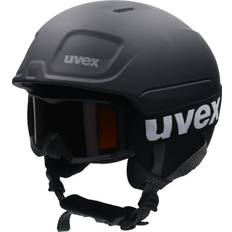 Skiausrüstung Uvex heyya pro set Skihelm schwarz