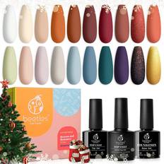 Beetles nail kit Beetles Holiday Gel Nail Polish Kit A-Reason & Romance 23-pack