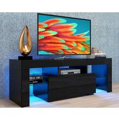 Furniture High Gloss Entertainment Center TV Bench 51x18"
