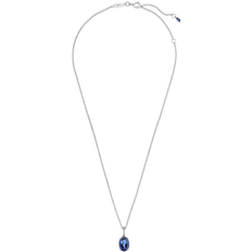Pandora Sparkling Statement Halo Pendant Necklace - Silver/Blue/Transparent
