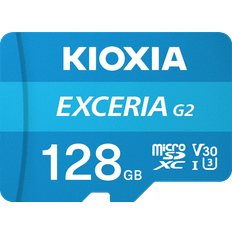 Kioxia Minnekort Kioxia Exceria G2 MicroSDXC Class 10 UHS-I U3 V30 100/50 MB/s 128GB