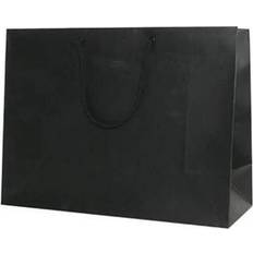 JAM Paper X-Large Black Matte Gift Bags, 100ct.