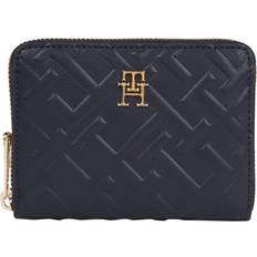 Tommy Hilfiger Iconic Monogram Embossed Medium Wallet - Space Blue