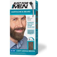 Just For Men Mustache And Beard Brush-In Color Gel In Light-Medium Brown