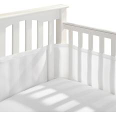 Sheets BreathableBaby Mesh Crib Liner In White Bumper