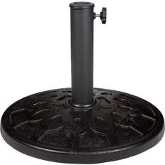 Pure Garden 19-Pound Round Black Ornate Umbrella Base