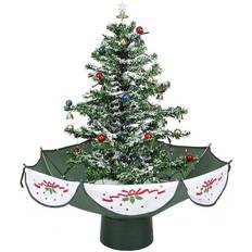 Plastic Christmas Trees Northlight Pre-Lit Musical Snowing Artificial Christmas Tree 30"
