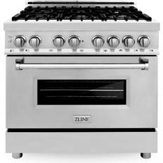 Zline Kitchen cu. ft. Dual Fuel Range Silver