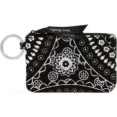 Vera Bradley Women s Recycled Cotton Zip ID Case Black Bandana Medallion