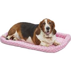 Midwest Dog Beds, Dog Blankets & Cooling Mats - Dogs Pets Midwest 36L-Inch Pink Dog Bed Cat Bed w/ Comfortable Bolster Ideal