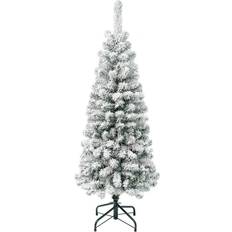 National Tree Company First Traditions Acacia Flocked Slim Christmas Tree 53.1"