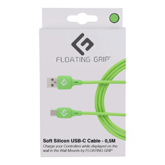 Spillkontroll - og konsollstativer Floating Grip 0,5M Silicone USB-C Cable Green