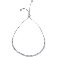 Adornia Tennis Bracelet - Silver/Transparent