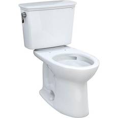 Toilets Toto Drake 1.28 GPF Elongated Bowl Toilet, 19-1/16"W x 28-3/8"D x 30-11/16"H, Cotton