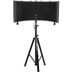 Rockville Recording Studio Microphone Isolation Shield Heavy Duty Tripod Stand