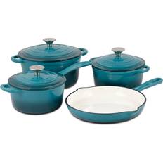 Cast Iron Cookware Sets Basque - Cookware Set with lid 7 Parts