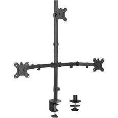 Desk mount tv stand VIVO Triple Desk Mount Stand