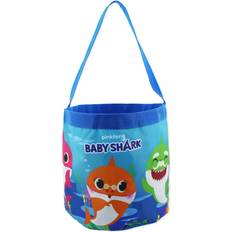 Baby Shark Boys Collapsible Nylon Gift Basket Bucket Tote Bag