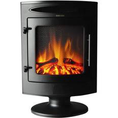 Cambridge Fireplaces Cambridge 1500W Freestanding Electric Fireplace Heater in Black with Log Display