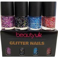 Gaveeske & Sett BeautyUK Glitter Nails Polish Set