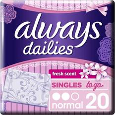 Always Menstruationsschutz Always Dailies Normal To Go Fresh 20-pack
