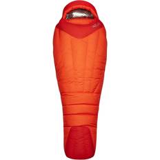 Orange Schlafsäcke Rab Andes Infinium 800 Down sleeping bag size bis 195 cm Körperlänge, atomic