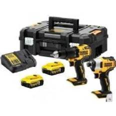 Dewalt Set Dewalt DCK2062P2T-GB Brushless 18v XR Combi Drill & Impact Driver Twin Kit Inc 2x 5.0Ah Batts