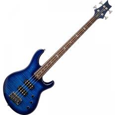 PRS Electric Basses PRS Se Kingfisher Electric 4 String Bass Faded Blue Wrap Around Burst