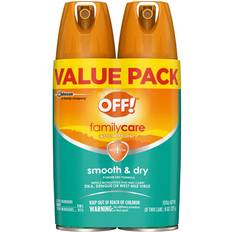 Bug Protection Off! 2-Pack 4 Oz. Familycare Smooth & Dry Insect Repellent I Powder Dry Aerosol Sprays