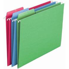 Binders & Folders Smead FasTab 10% Recycled Hanging File Folder, 3-Tab, Letter