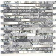 HUH Mosaik Interlock Crystal/Stone/Steel Mix Grey Xcm Mv778 Pris