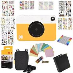 Kodak Printomatic Instant Camera (Grey) Gift Bundle + Zink Paper (20  Sheets) + Case + 100 Sticker Border Frames + Hanging Frames + Album