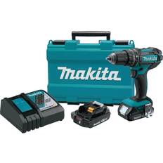 Makita Battery Screwdrivers Makita 18V Compact Lithium-Ion Cordless 1/2" Hammer Driver-Drill Kit (2.0Ah Battery)
