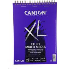 Canson XL Fluid Mixed Media Pad 9" x 12" 30 Sheets