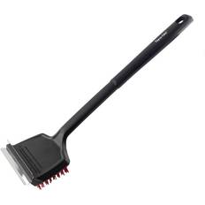 Cleaning Equipment Dyna-Glo 18 in. Flat Top Grill Brush with Nylon Bristles and Stainless Steel Scraper, DG18RBN-D