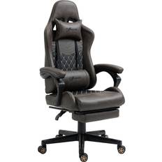 Gaming Chairs Vinsetto Racing Gaming Chair Diamond PU Leather Office - Brown