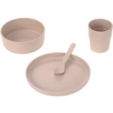 Kindergeschirr reduziert Lässig Dish set PP/Cellulose uni powder pink