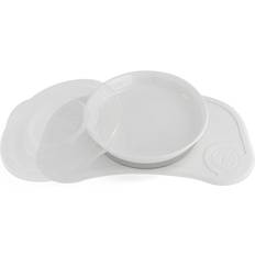 Beste Spisebrikker Twistshake Click Mat og Baby Plate Mini fra 6 måneder hvid