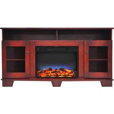 Cambridge Fireplaces Cambridge Savona Electric Fireplace Heater with 59 Entertainment Stand and Multi-Color LED Flame Display