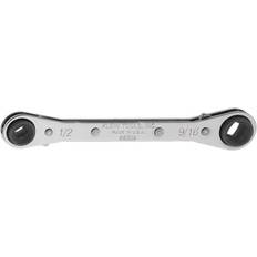 Klein Tools Ratchet Wrenches Klein Tools 3/16 1/4 in. Square and 9/16 in. Hex Ratcheting Refrigeration Wrench