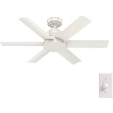 Ceiling Fans Hunter Kennicott Fresh White Ceiling Fan with Wall