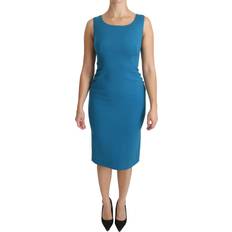 Knee Length Dresses - XXXS Dolce & Gabbana Bodycon Sheath Knee Length Wool Dress