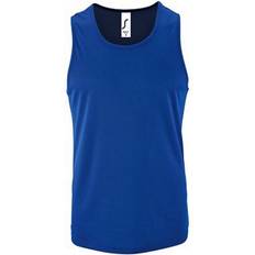 Blå - Herre Singleter Sol's Men's Sporty Performance Tank Top