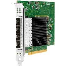 HPE Intel E810-XXVDA4 Ethernet 10/25GB 4-Port SFP28 Adapter For (P08458-B21) PCI Express 4.0 x16 3.13 GB/s Data Transfer Rate 4 Port(s)