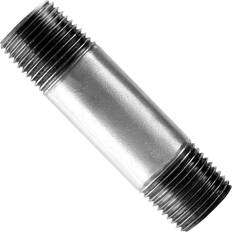 Pipe Parts STZ 2 in. x 4 in. Galvanized Steel Pipe Nipple, Silver