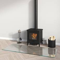 vidaXL Fireplace Glass Plate Rectangular 120x50 cm