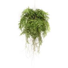 Emerald Artificial Fern with Roots 55cm Fake Potted Kunstig plante