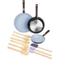 BKLYN Steel Co. 28 Pc. Non-Stick Cookware Set- Miky Way